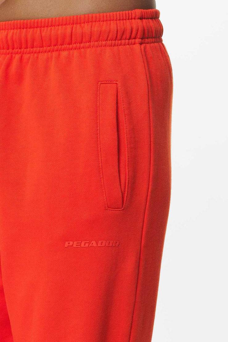 Pegador Villa High Waisted Sweat Pants Washed Signal Red Gum Online Outlet