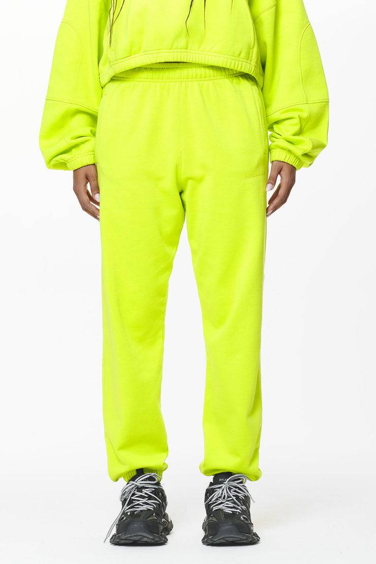 Pegador Villa High Waisted Sweat Pants Washed Lime Yellow Gum Exklusive Angebote