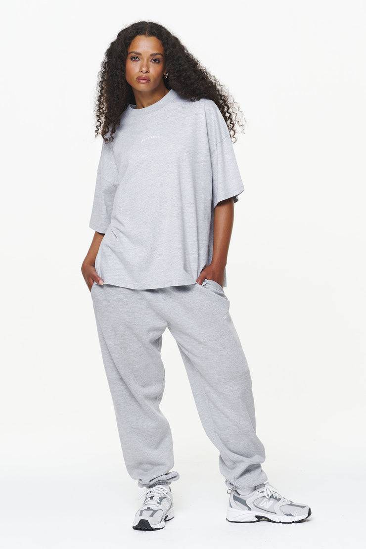 Pegador Thames Heavy Oversized Tee Grey Melange Große Rabatte