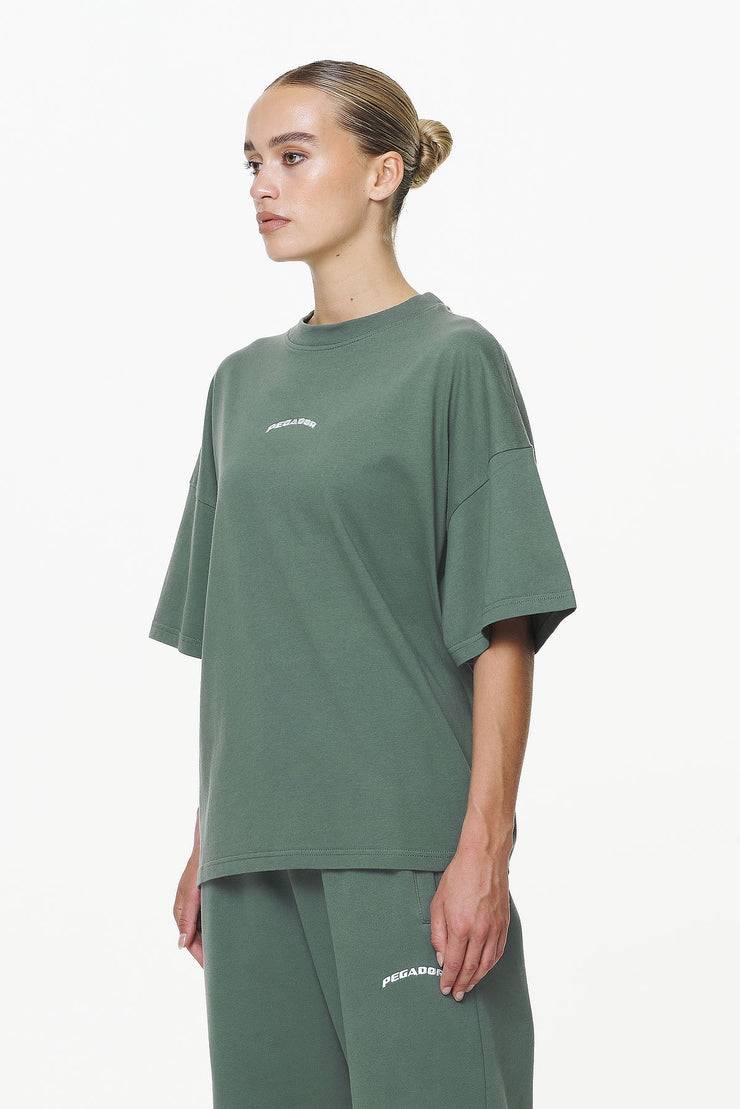 Pegador Thames Heavy Oversized Tee Vintage Washed Garden Green Kauf eins, bekomm eins gratis