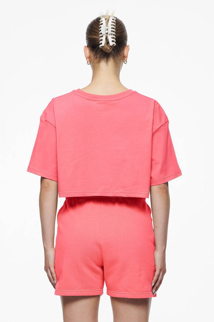 Pegador Layla Oversized Cropped Tee Vintage Washed Strawberry Gum Sonderangebote