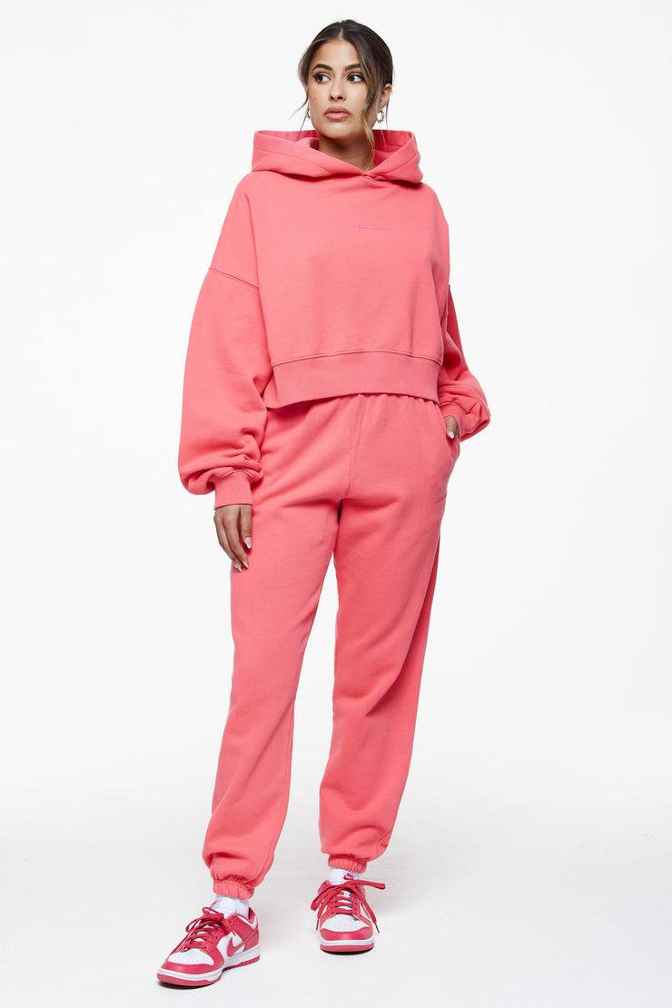 Pegador Villa High Waisted Sweat Pants Vintage Washed Strawberry Gum Riesige Ersparnisse