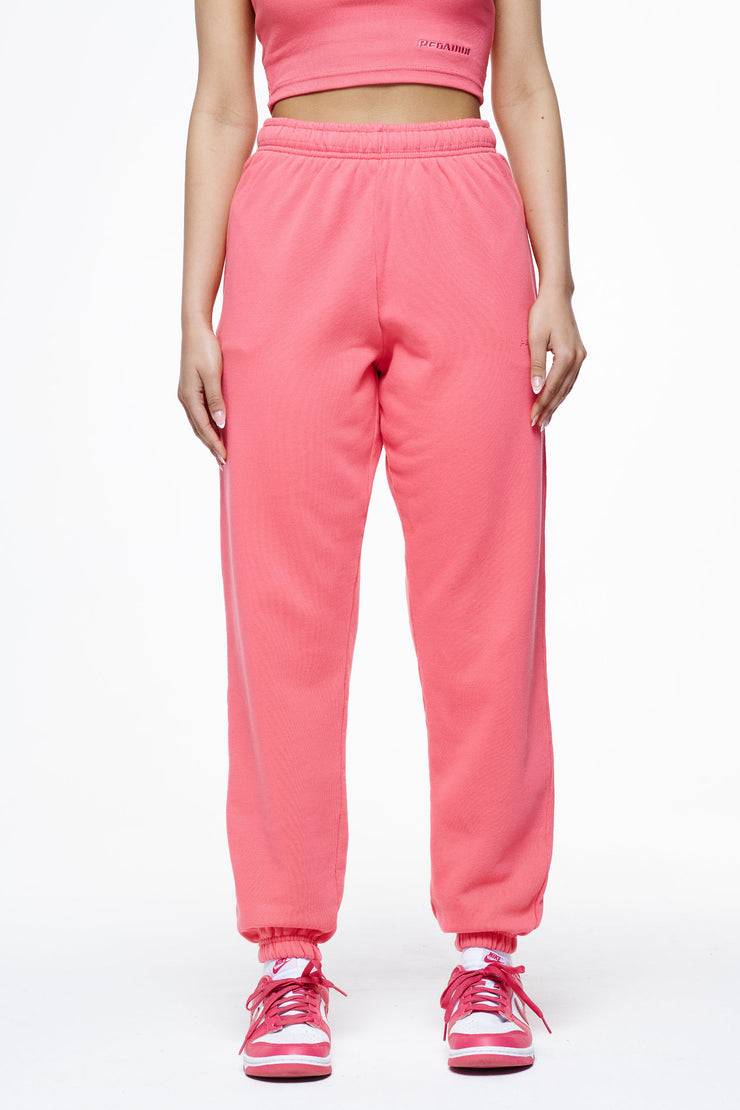 Pegador Villa High Waisted Sweat Pants Vintage Washed Strawberry Gum Riesige Ersparnisse