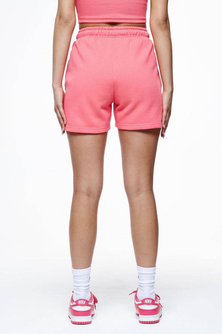 Pegador Umbria High Waisted Shorts Vintage Washed Strawberry Gum Tiefpreis