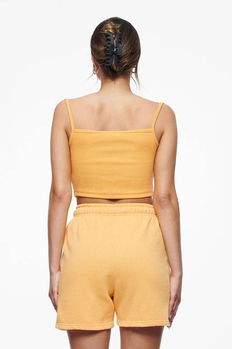 Pegador Ruby Rib Crop Top Vintage Washed Golden Sun Begrenzte Freigabe