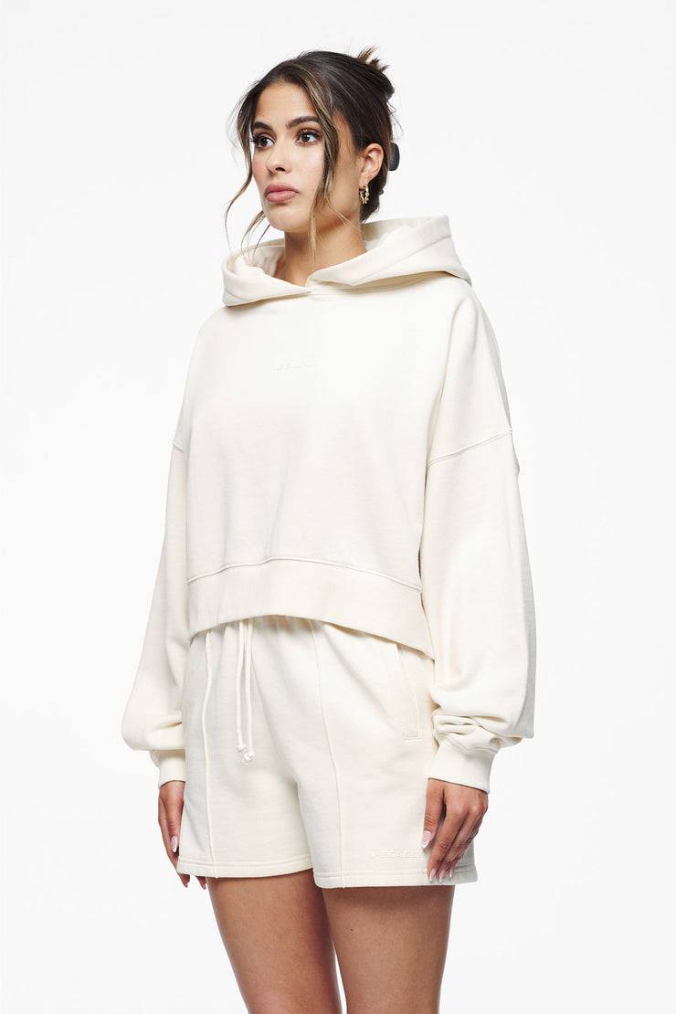 Pegador Salita Oversized Cropped Hoodie Vintage Washed Unbleached Gum Bis zu 60% Rabatt