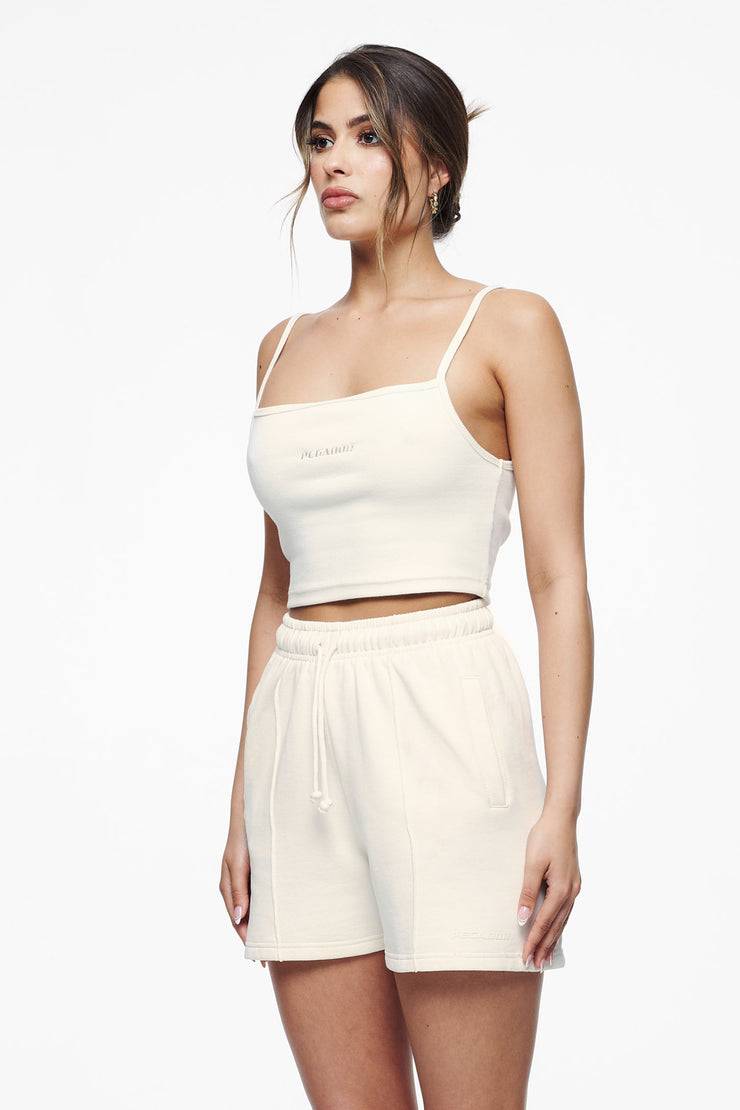 Pegador Ruby Rib Crop Top Vintage Washed Unbleached Vierteljährliche Förderung