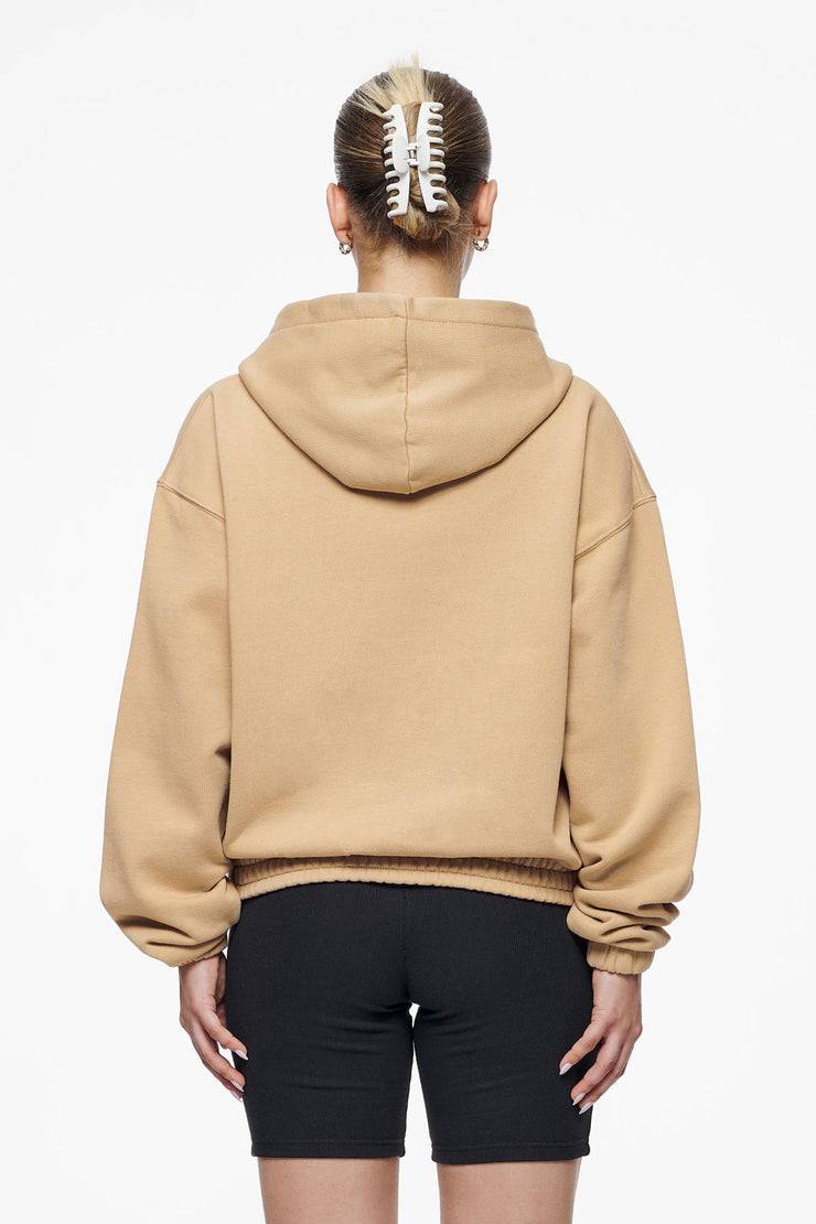 Pegador Valinda Cropped Zip Hoodie Vintage Washed Espresso Gum Nur noch ein Tag übrig