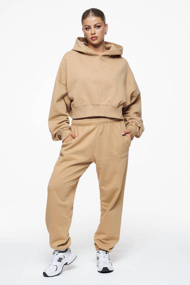 Pegador Villa High Waisted Sweat Pants Vintage Washed Espresso Gum Riesige Rabatte