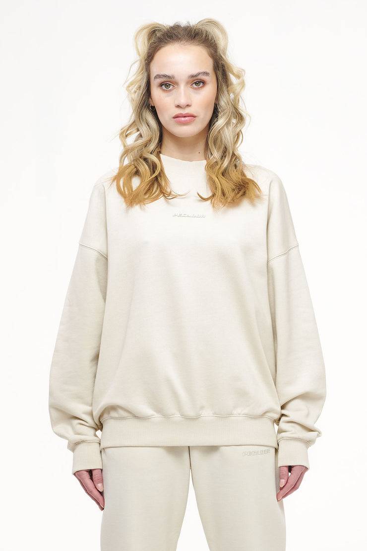 Pegador Bay Oversized Sweater Vintage Washed Angels Cream Gum Fabrikladen