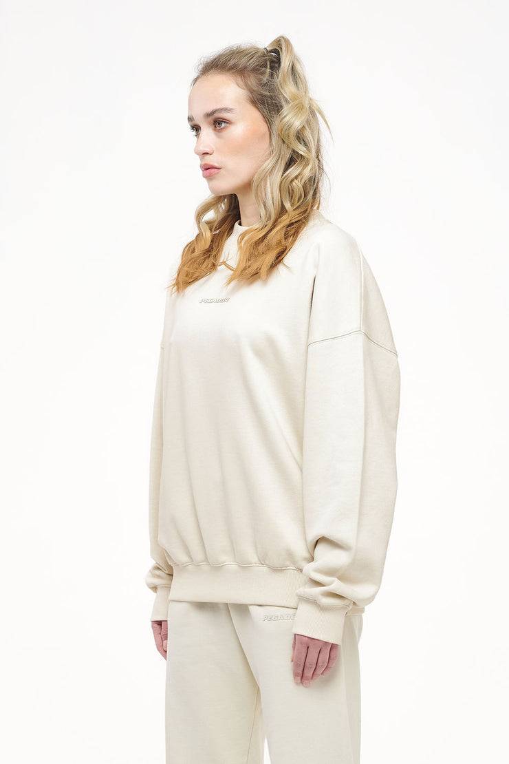 Pegador Bay Oversized Sweater Vintage Washed Angels Cream Gum Fabrikladen