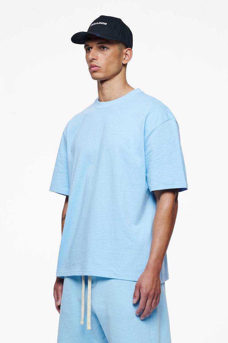 Pegador Logo Oversized Tee Vintage Washed Riviera Blue Gum zollfrei