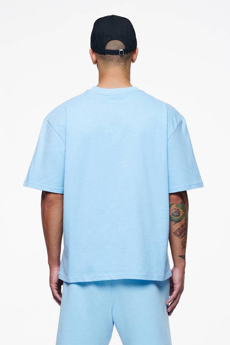 Pegador Logo Oversized Tee Vintage Washed Riviera Blue Gum zollfrei
