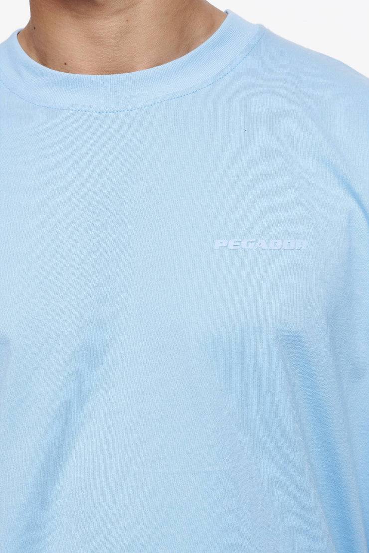 Pegador Logo Oversized Tee Vintage Washed Riviera Blue Gum zollfrei