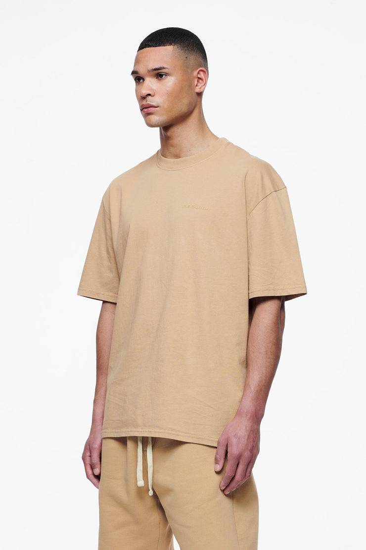 Pegador Logo Oversized Tee Vintage Washed Espresso Gum Rabatte dieses Monats