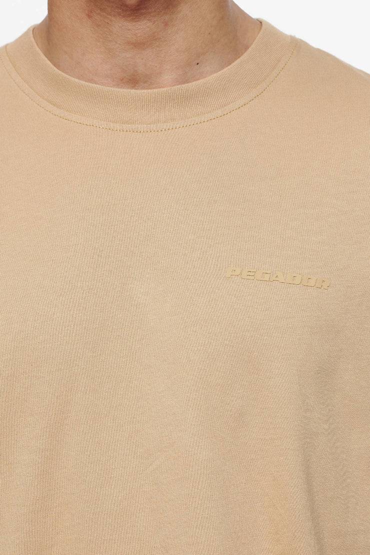 Pegador Logo Oversized Tee Vintage Washed Espresso Gum Rabatte dieses Monats