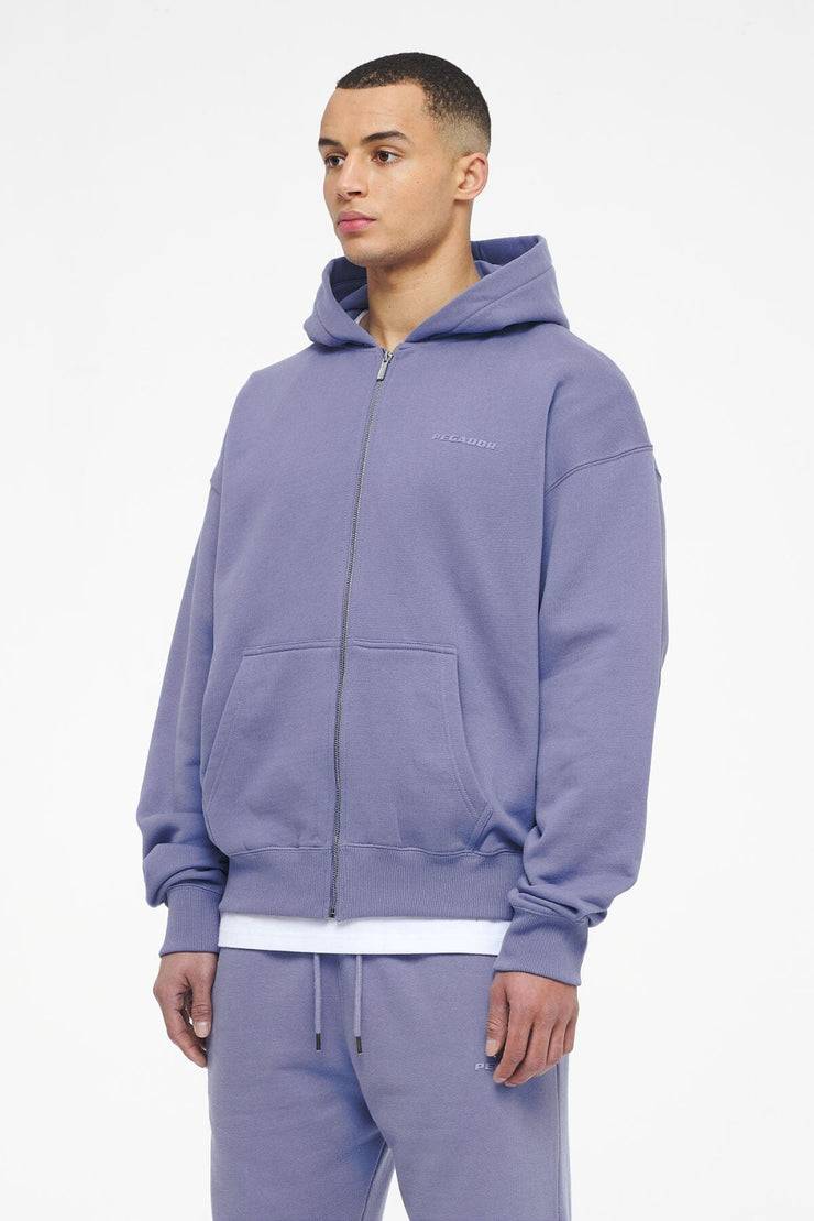 Pegador Logo Oversized Sweat Jacket Vintage Washed Magic Violet Gum Online