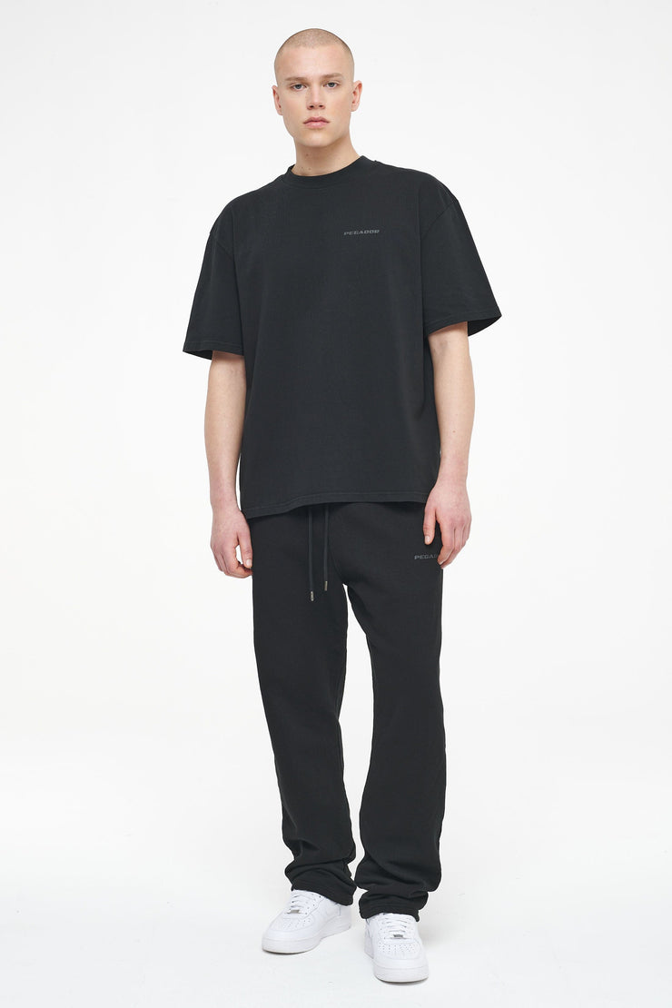 Pegador Logo Oversized Tee Vintage Washed Black Ink Gum Hotsell