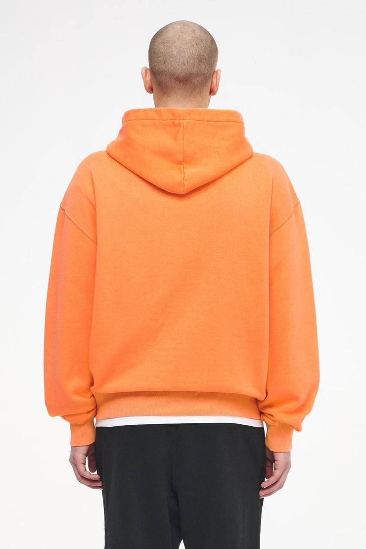 Pegador Logo Oversized Hoodie Vintage Washed Sunrise Orange Gum im Angebot