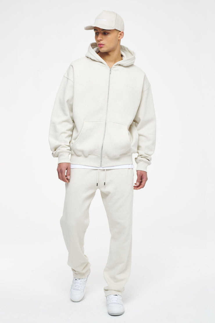 Pegador Logo Oversized Sweat Jacket Vintage Washed Angels Cream Gum Blitzverkäufe