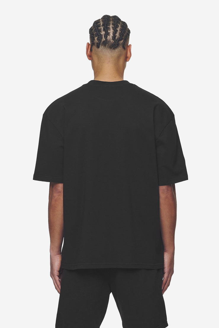 Pegador Logo Oversized Tee Washed Black White Gum Rabatt