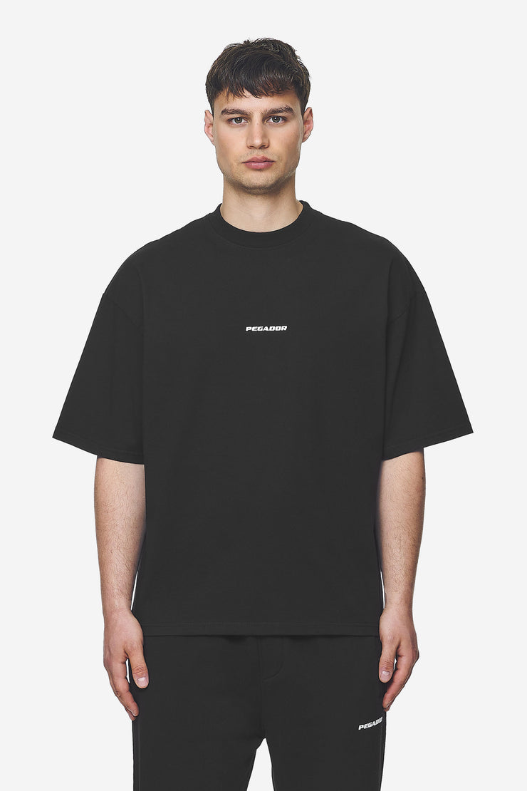 Pegador Logo Boxy Tee Washed Black White Gum Günstig kaufen