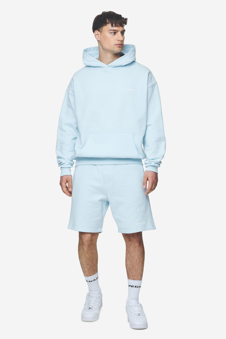 Pegador Logo Oversized Hoodie Washed Baby Blue White Gum Online Shopping