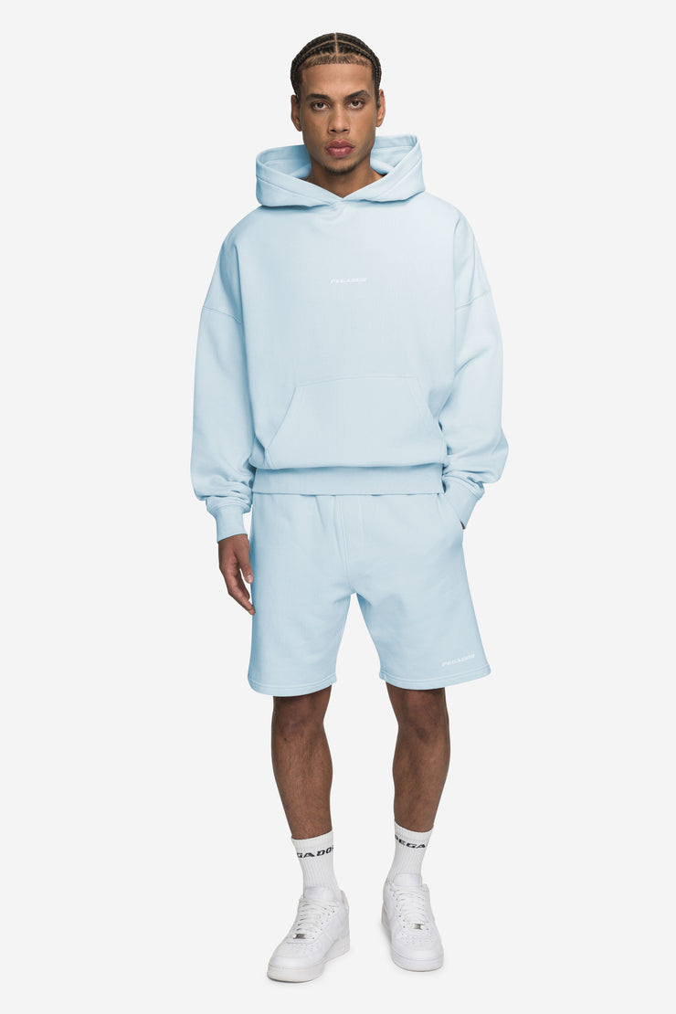 Pegador Logo Boxy Hoodie Washed Baby Blue White Gum Preisnachlass