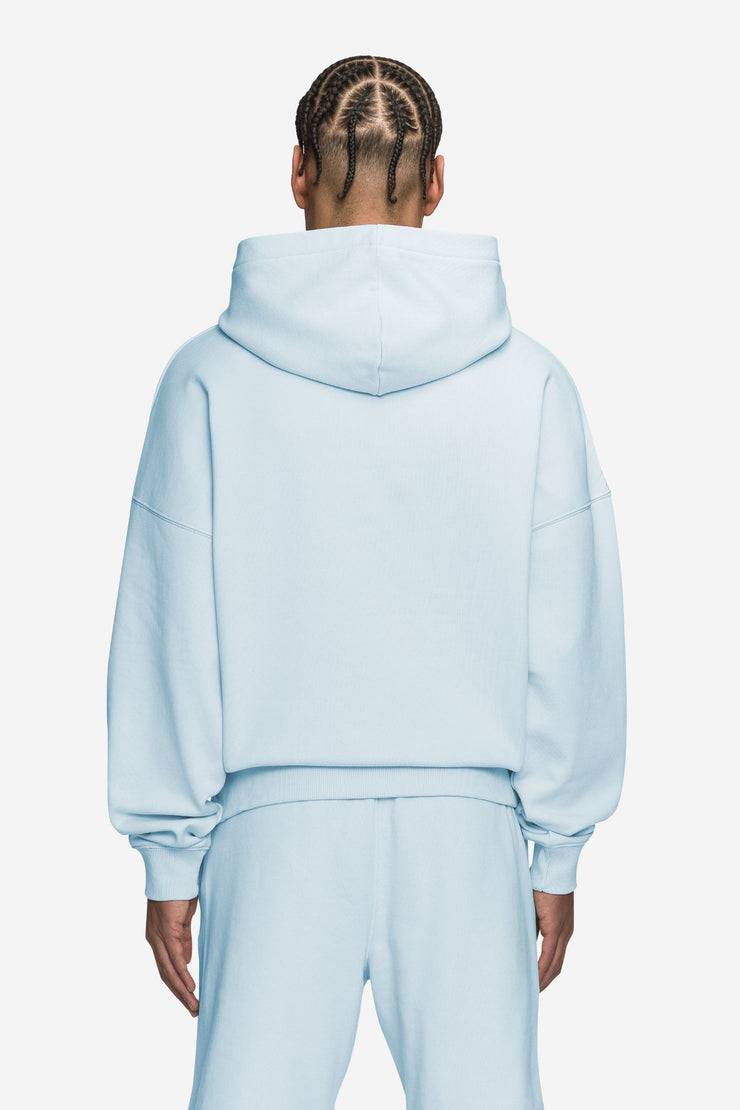 Pegador Logo Boxy Hoodie Washed Baby Blue White Gum Preisnachlass