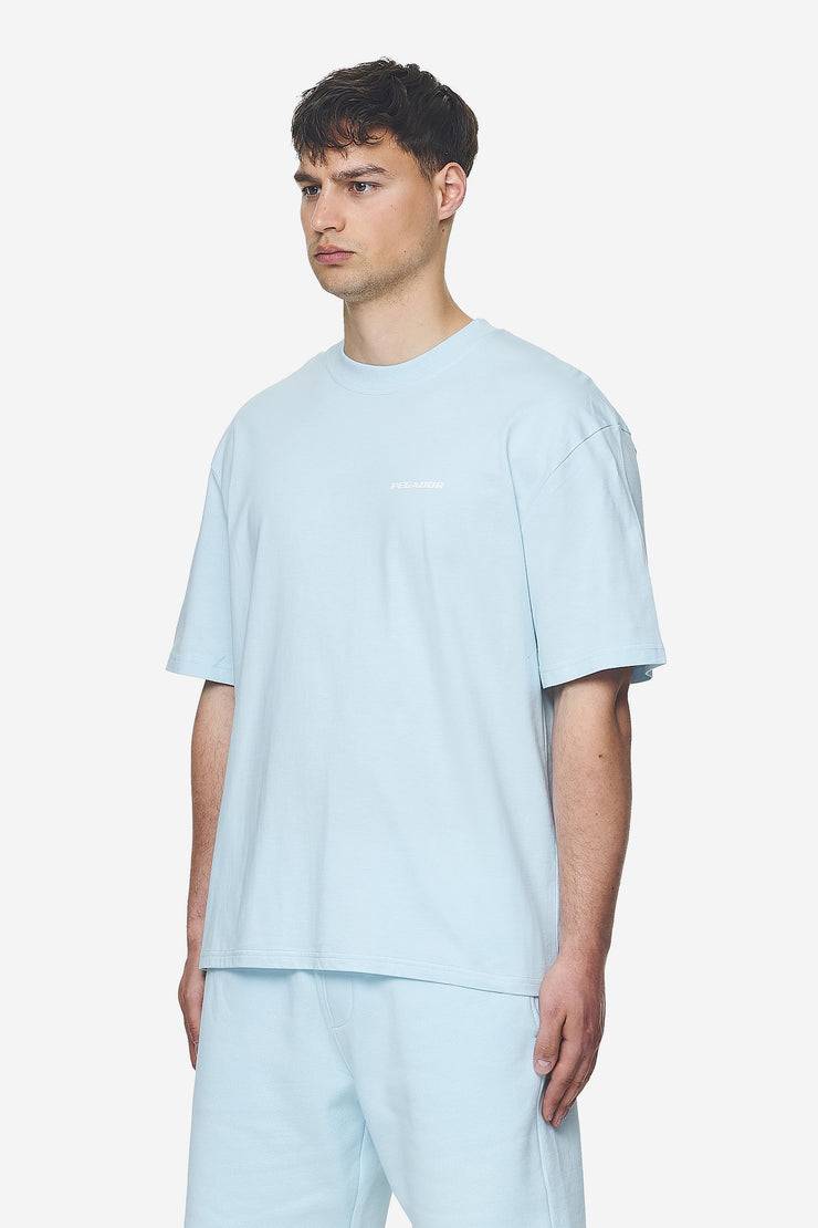 Pegador Logo Oversized Tee Washed Baby Blue White Gum Saisonschlussverkauf