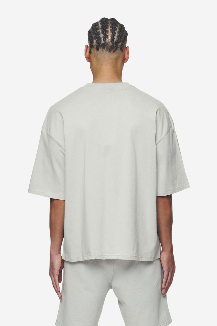 Pegador Logo Boxy Tee Washed Pearl Grey White Gum Osterangebot