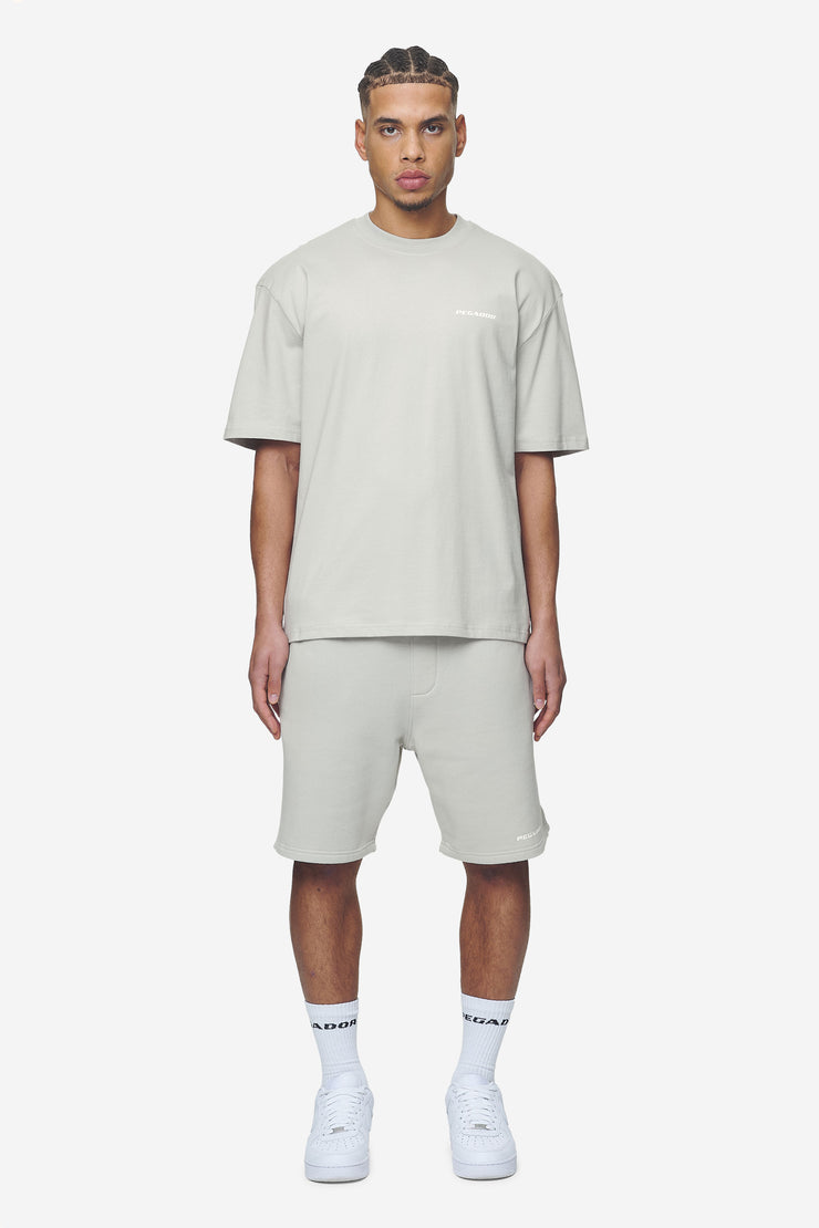 Pegador Logo Oversized Tee Washed Pearl Grey White Gum Muttertagsangebot