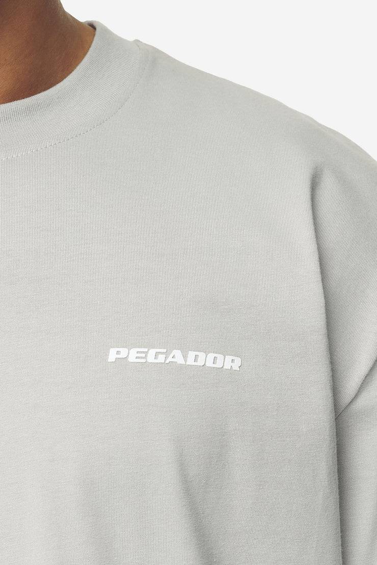 Pegador Logo Oversized Tee Washed Pearl Grey White Gum Muttertagsangebot