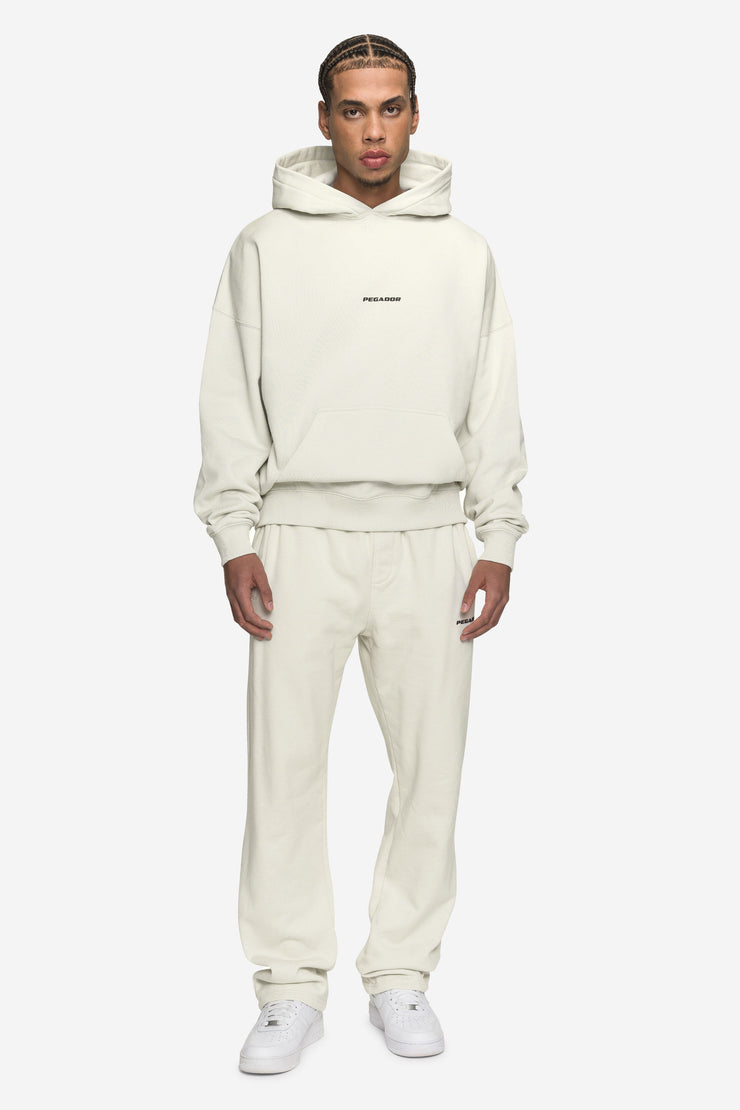 Pegador Logo Boxy Hoodie Washed Salty Cream Black Gum Jubiläumsangebot