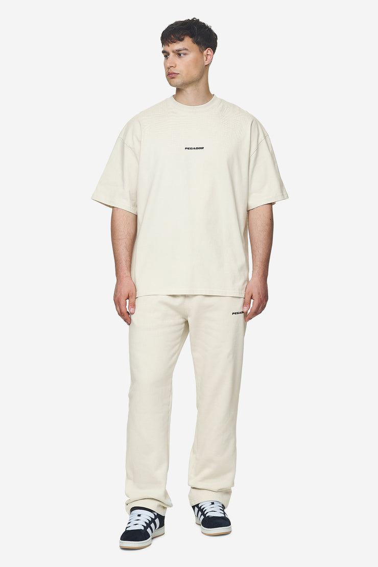 Pegador Logo Boxy Tee Washed Salty Cream Black Gum Heißer Verkauf