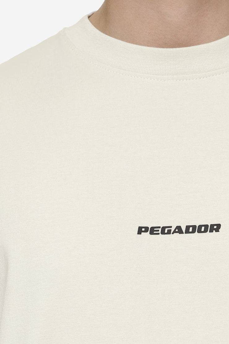 Pegador Logo Boxy Tee Washed Salty Cream Black Gum Heißer Verkauf