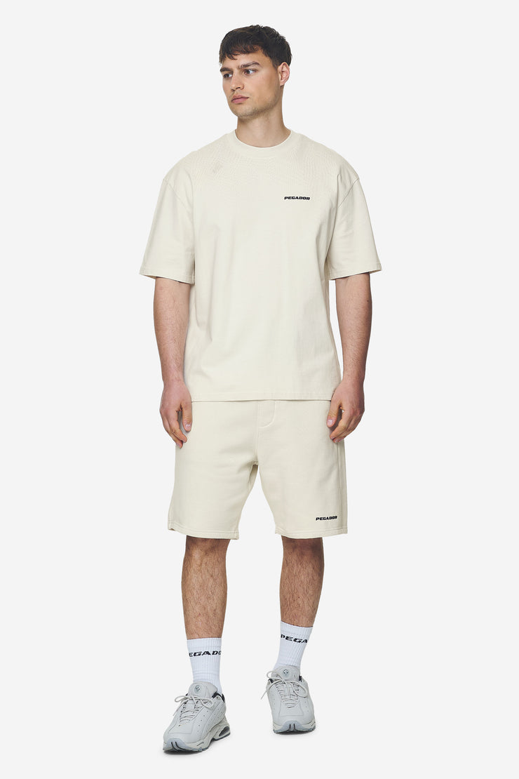 Pegador Logo Oversized Tee Washed Salty Cream Black Gum Top Angebot