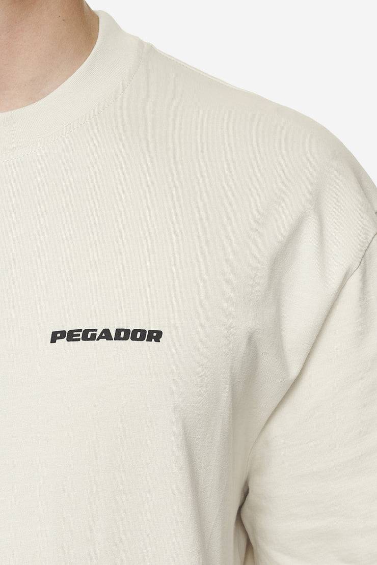 Pegador Logo Oversized Tee Washed Salty Cream Black Gum Top Angebot