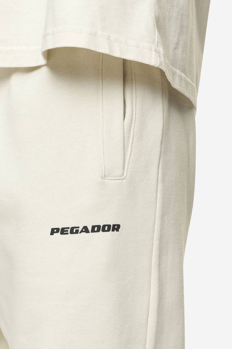 Pegador Logo Wide Sweat Pants Washed Salty Cream Black Gum Neueste Mode