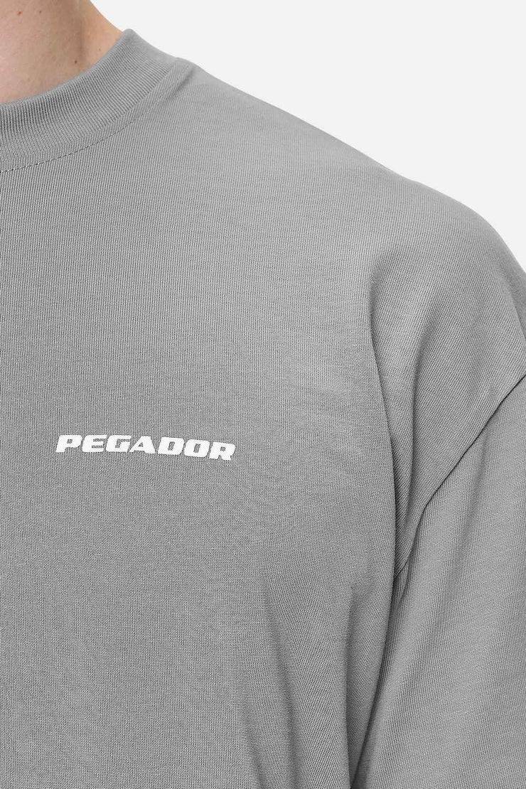 Pegador Logo Oversized Tee Washed Cool Grey White Gum Blitzangebot