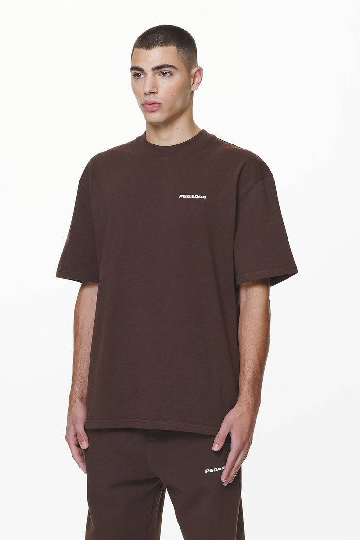 Pegador Logo Oversized Tee Washed Oak Brown Gum Tägliche Deals
