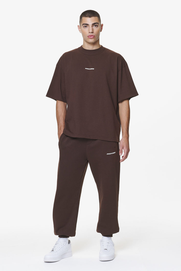 Pegador Logo Boxy Tee Washed Oak Brown Gum Sonderangebote