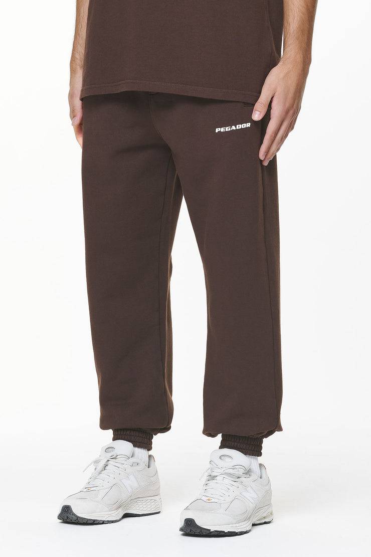 Pegador Logo Heavy Sweat Jogger Washed Oak Brown Gum Riesige Ersparnisse