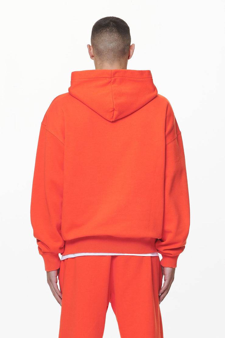 Pegador Logo Oversized Hoodie Washed Signal Red Gum Kostenlose Rückgabe