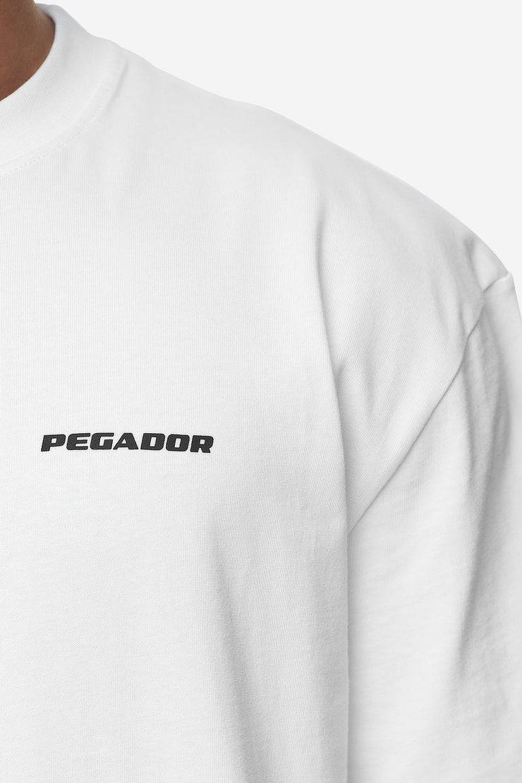Pegador Logo Oversized Tee White Black Gum Neueste Stile
