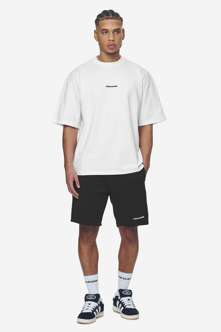 Pegador Logo Boxy Tee White Black Gum Letzter Tag