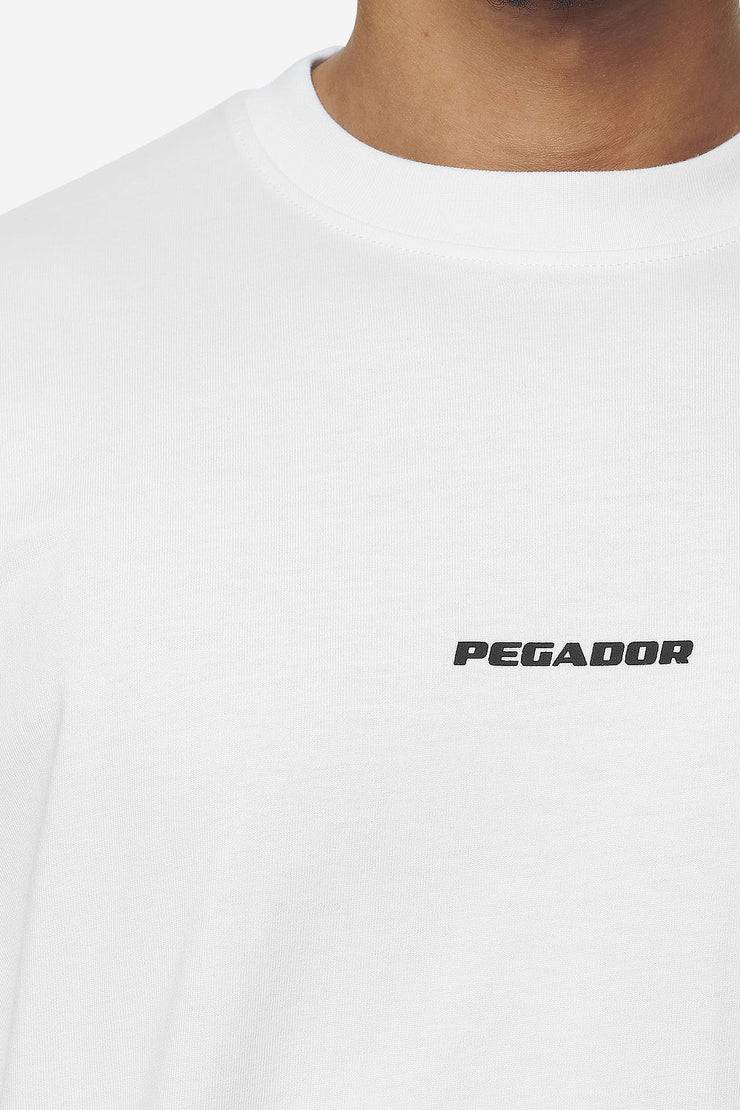 Pegador Logo Boxy Tee White Black Gum Letzter Tag