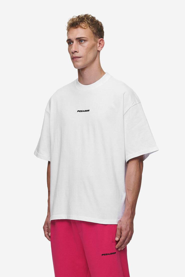 Pegador Logo Boxy Tee White Zeitbegrenzte Promotion