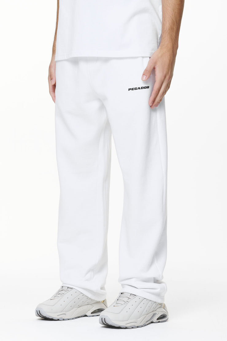 Pegador Logo Wide Sweat Pants White Gum Bis zu 65% Rabatt