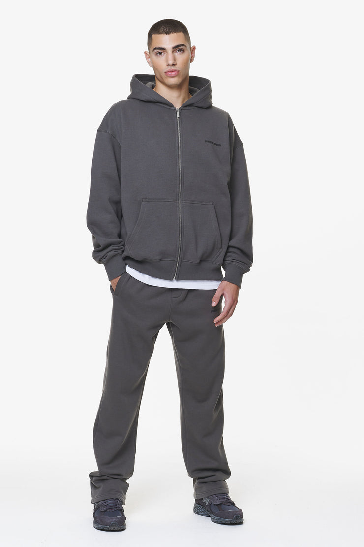 Pegador Logo Oversized Sweat Jacket Washed Volcano Grey Gum Sonderangebot der Fabrik